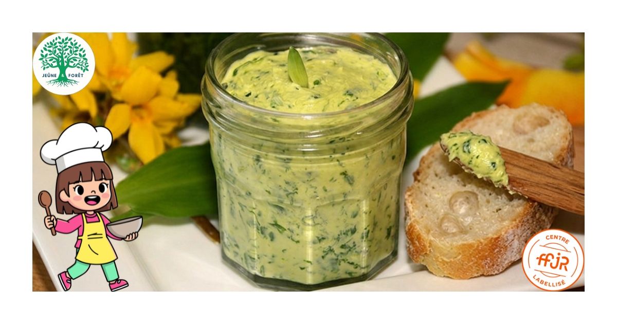 Beurre à l’ail des ours - Les recettes Jeûne & Forêt - Randonnée bien être Santé Énergie AMJ FFJR Hauts de France