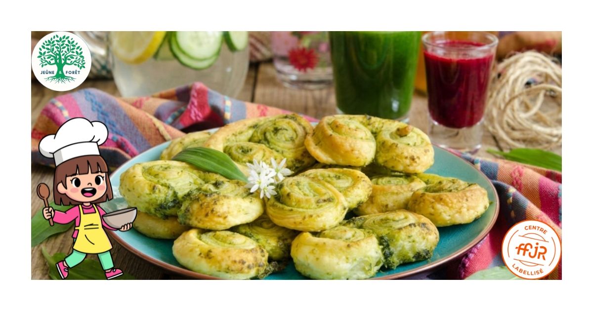 Bouchées apéritives à l’ail des ours - Les recettes Jeûne & Forêt - Randonnée bien être Santé Énergie AMJ FFJR Hauts de France