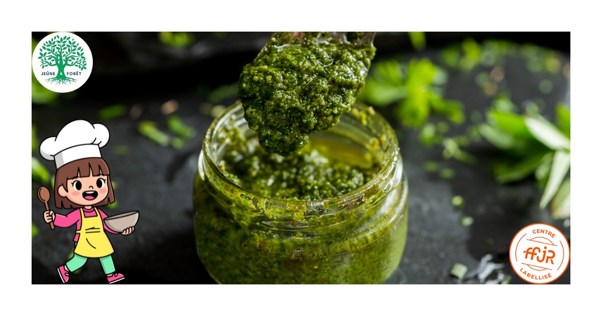 Pesto à l’ail des ours (Avec chèvre frais)