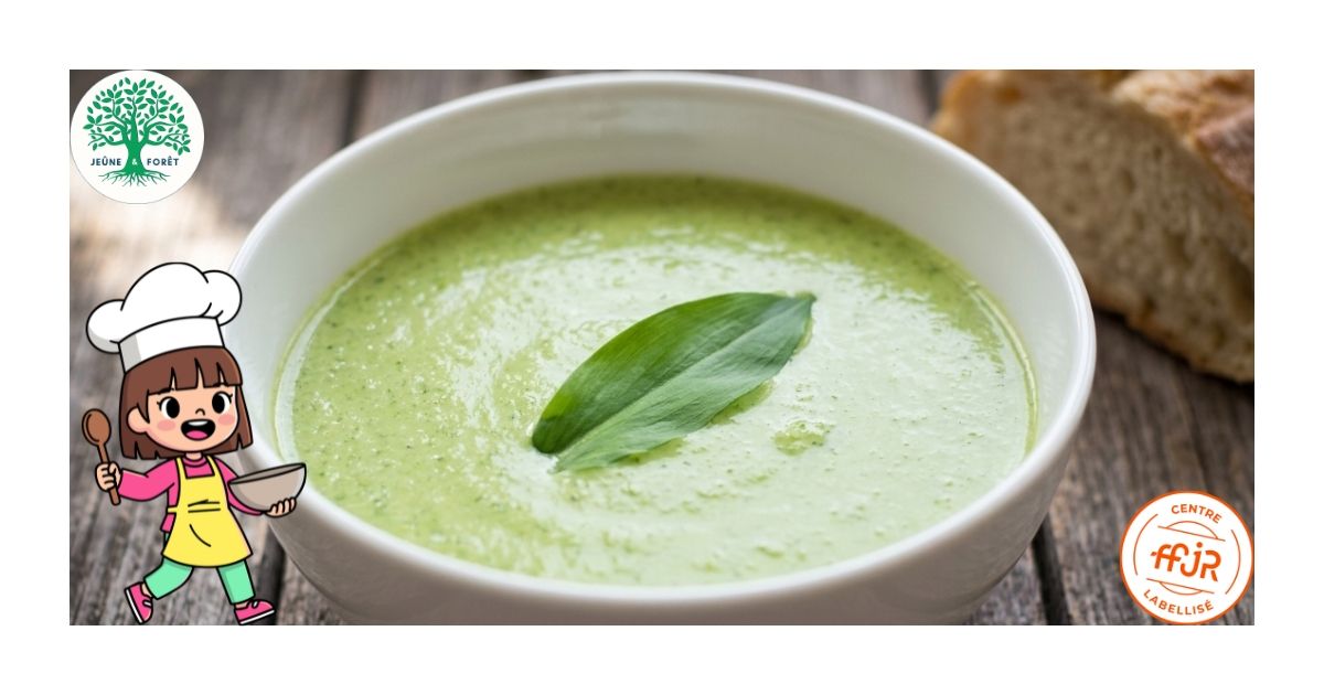 Soupe à l’ail des ours - Les recettes Jeûne & Forêt - Randonnée bien être Santé Énergie AMJ FFJR Hauts de France