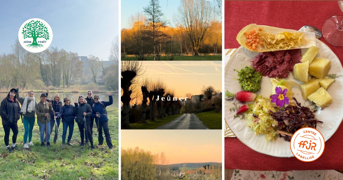 Une semaine pour ralentir… et se retrouver - Randonnée bien être Santé Énergie AMJ FFJR Hauts de France mars 12 ©Jeûne et forêt