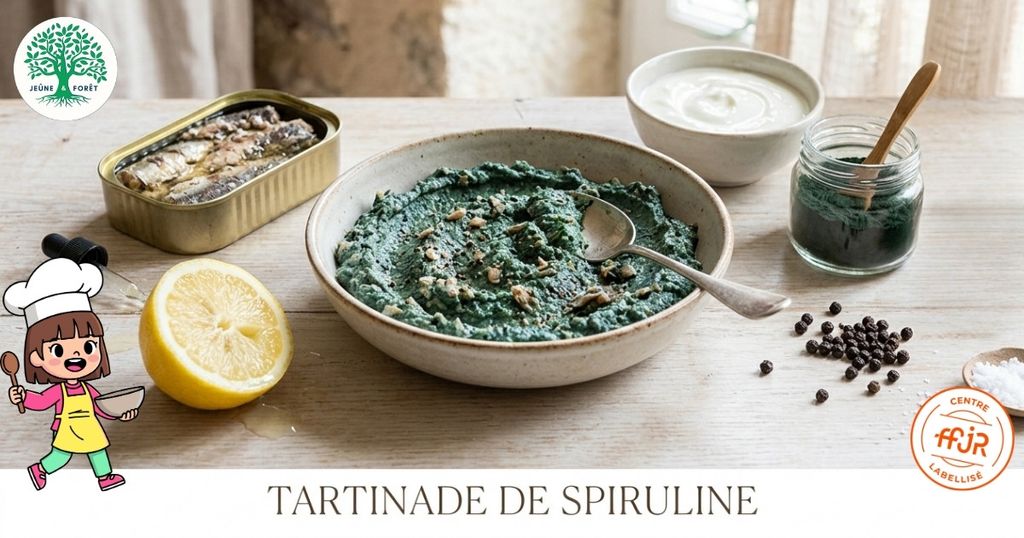 Tartinade de spiruline - Jeûne & Forêt - Randonnée bien être Santé Énergie