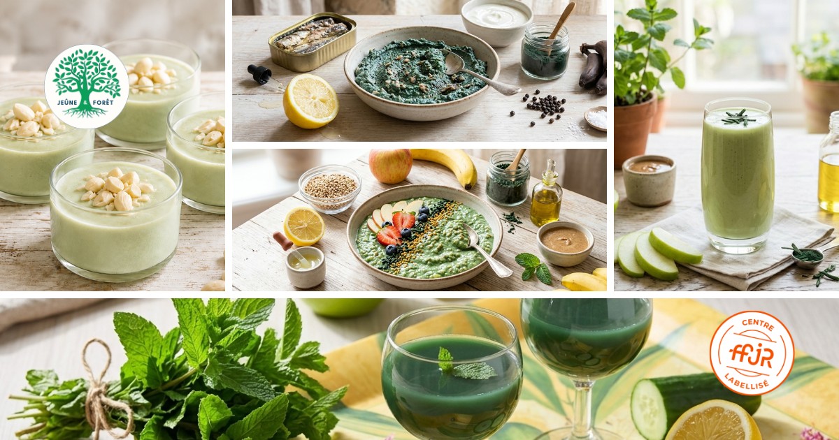 La spiruline dans nos jus du matin - bienfaits et recettes simples - Randonnée bien être AMJ FFJR - Jeûne forêt